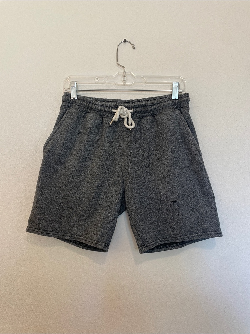 Men's Charcoal Gray Sweat Shorts with Drawstring